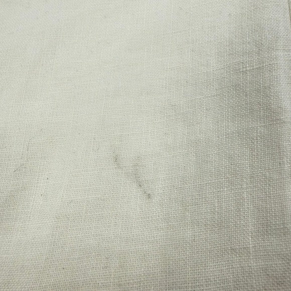 Eddie Bauer Linen A-Line Skirt Women 16 Tall Cream Good Midi Lined Pockets - Picture 3 of 8